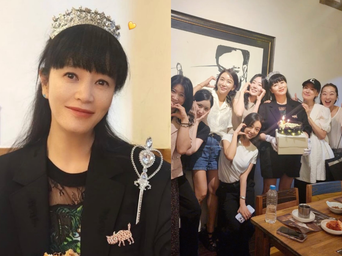 キム・ヘスの誕生日を後輩女優たちがお祝い！韓国で最も優雅でお茶目な“54歳”【PHOTO】