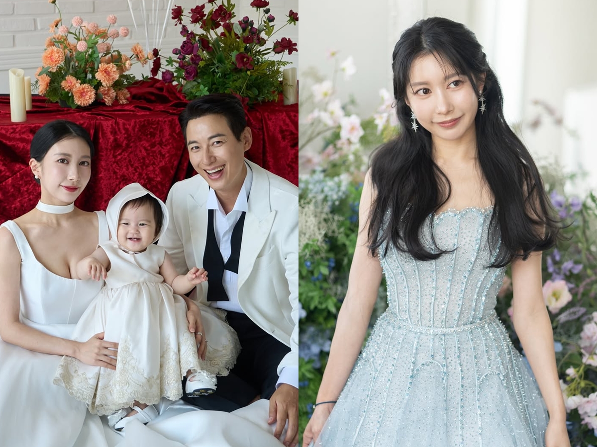 “推し”だった韓国スターと結婚した日本人女性、娘の1歳記念に家族写真を公開！「炎上ドレス」姿も【PHOTO】