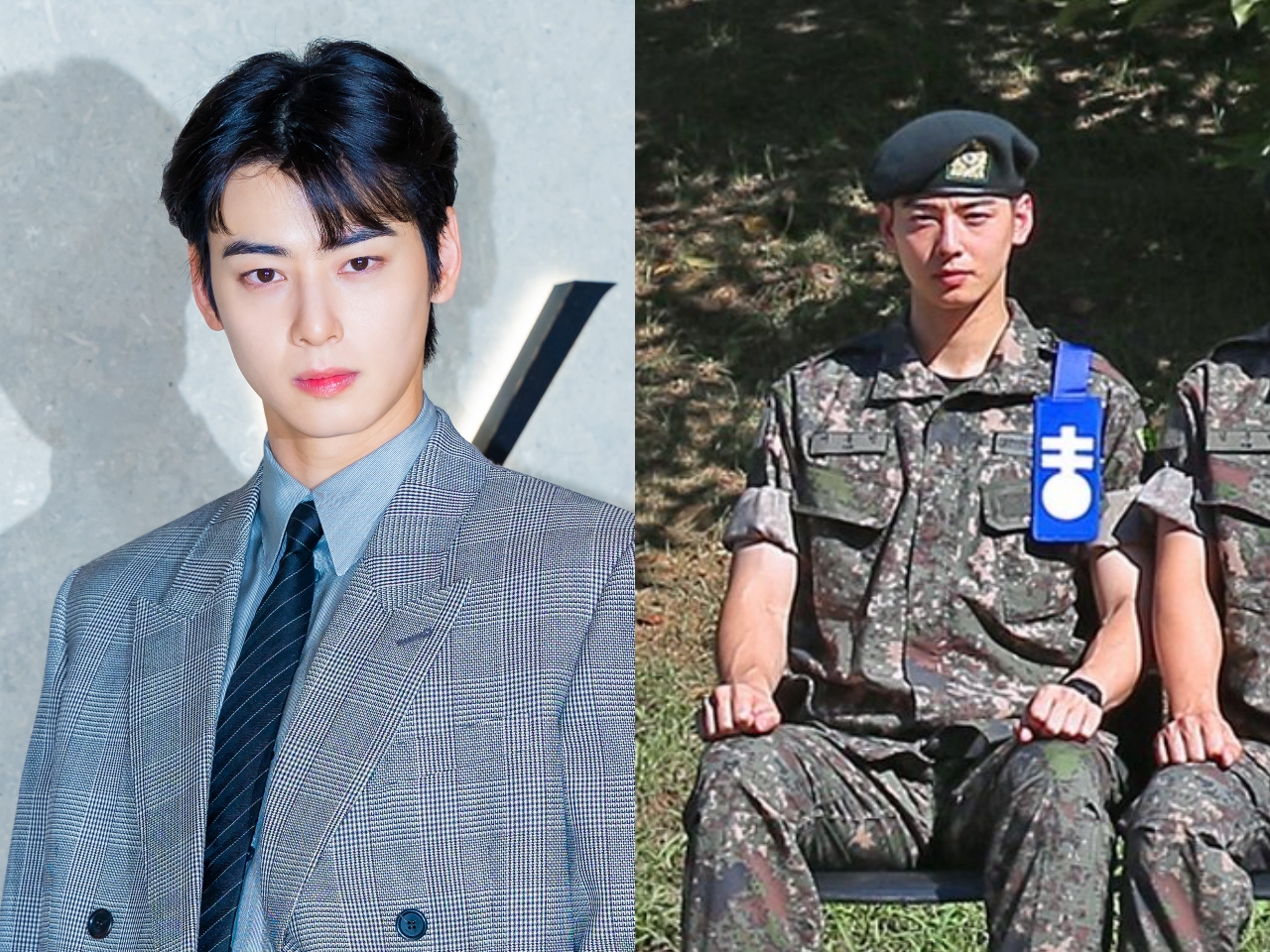 “訓練兵”チャウヌの凛々しい近況。軍服姿でも“顔天才”ぶりは健在！【PHOTO】