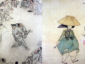 金弘道(キム・ホンド)と申潤福(シン・ユンボク)。対照的なふたりの天才絵師